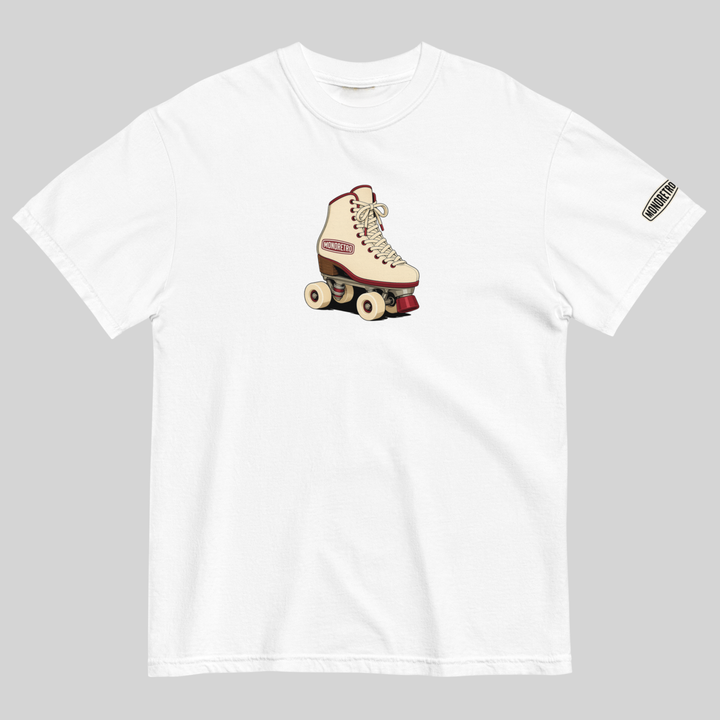 Roller Skate Heritage Tube Knit T-Shirt — MONORETRO Analogue collection.