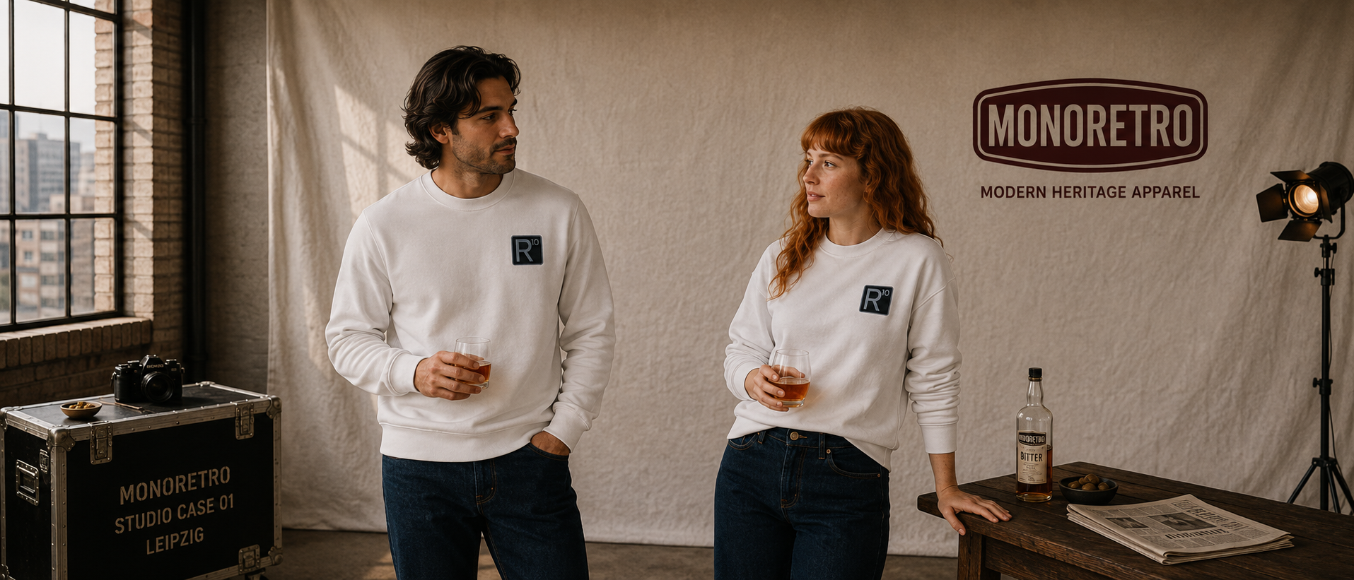 R10 Classic Raglan Sweatshirt — MONORETRO R10 collection.