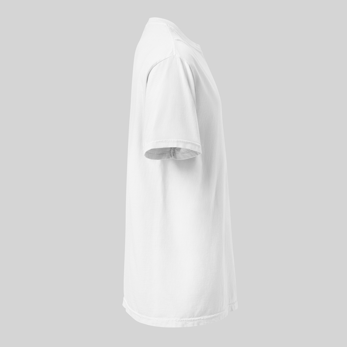 MONORETRO Signature No. 7 Heritage Tube Knit T-Shirt in white — right side view