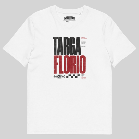 Targa Florio in white — front view.
