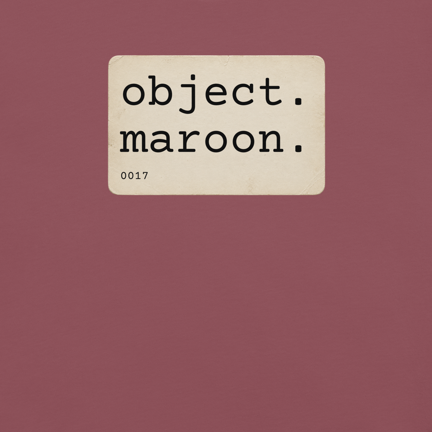 Object Maroon 006