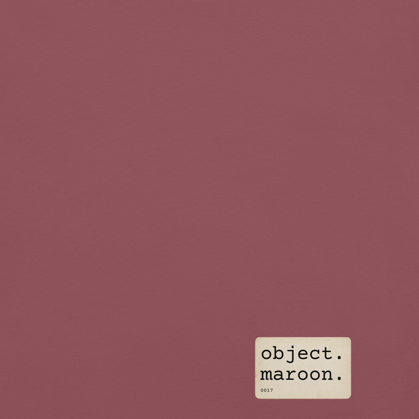 Object Maroon 012